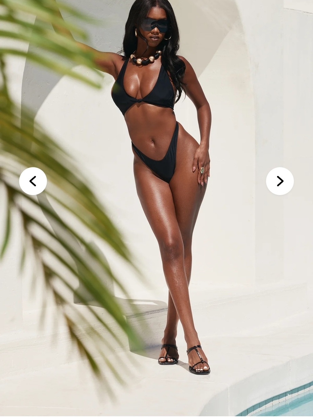 Fashion Nova Sasha Knotted Black One-Piece Swim